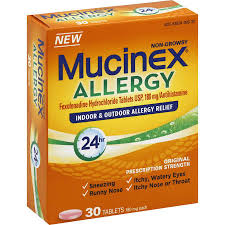 allergy mucinex tablets relief indoor outdoor coupon target ct mg hour 180mg count match price fexofenadine hydrochloride regularly only after